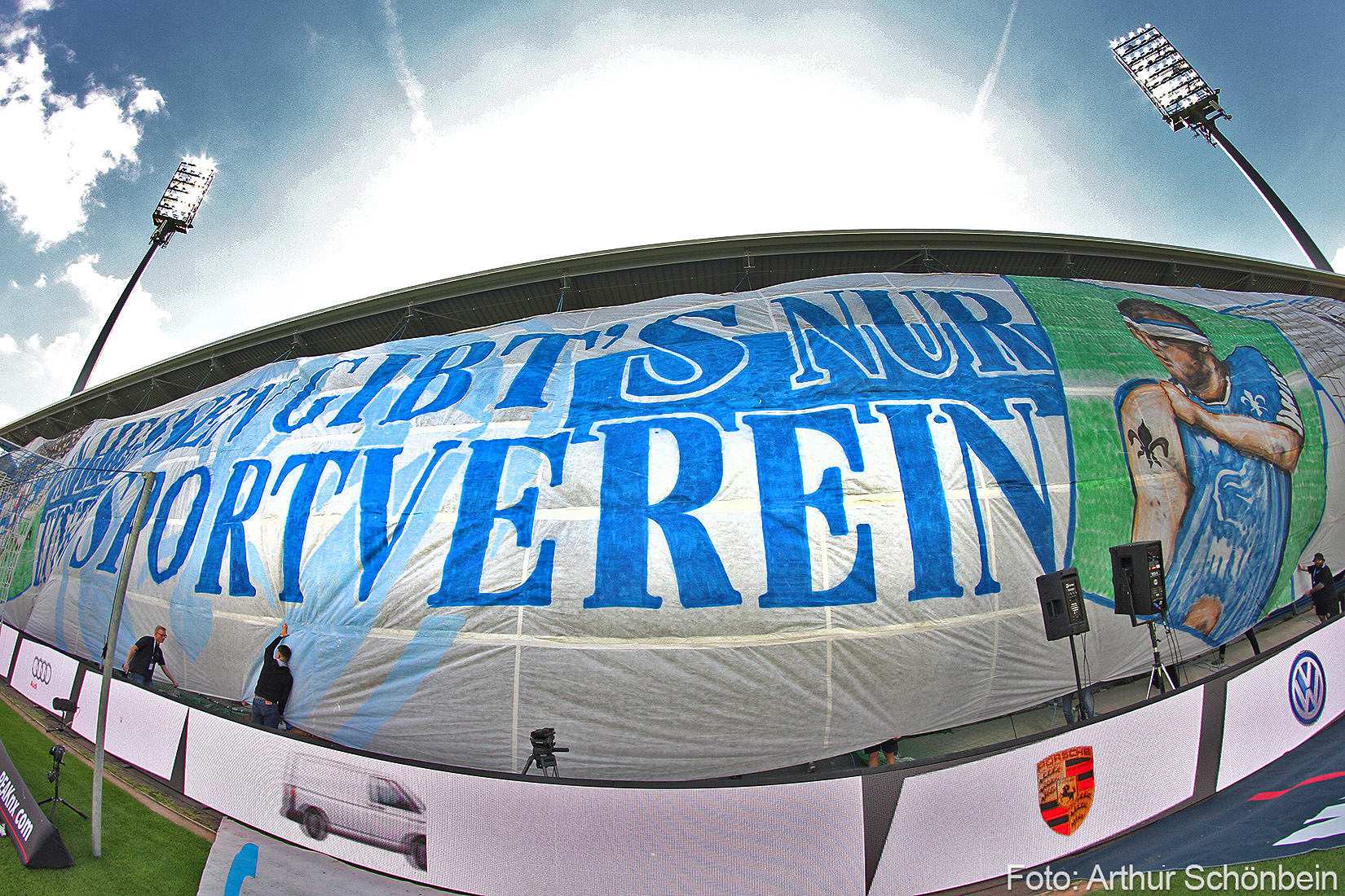 In Hessen gibt’s nur einen Sportverein – Choreo vom Sandhausen-Spiel