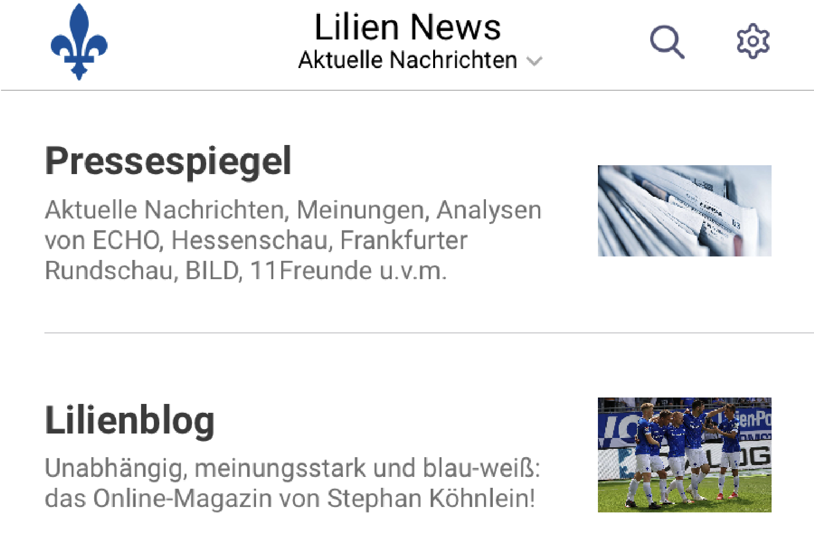 Zwei Lilien-Apps? Was soll denn das? Eine Klarstellung