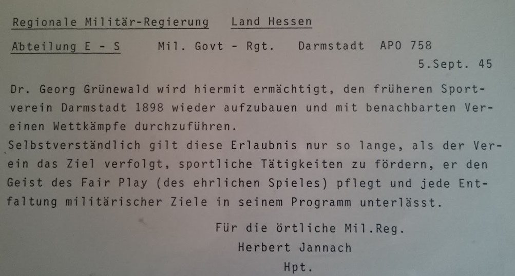 125 Jahre SV 98: Zweiter Weltkrieg und Neubeginn