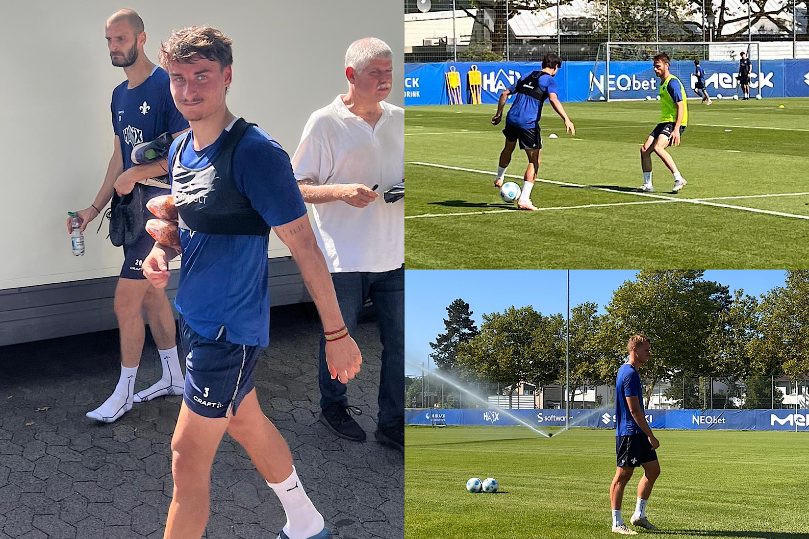 Neuzugang Bueno im Mannschaftstraining